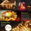 ER CHEN Copper Wire Led String Lights, Plug in 165ft 50M 500 Led Fairy Lights with RF Remote 8 Modes Timer Dimmable for Indoor Outdoor Christmas Bedroom Wedding (Warm White) view 3
