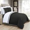 Elegant Comfort Luxurious Hotel Collection Super-Soft 1500 Thread Count Egyptian Quality 3-Piece Greek Pattern Duvet Cover Set, King, Black view 2