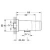 Grohe Euphoria 26370000 Elbow with 1/2 ", Grey view 4