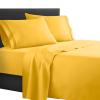 Clara Clark  Supreme 1500 Collection 4pc Bed Sheet Set - Queen Size, Yellow view 1