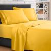 Clara Clark  Supreme 1500 Collection 4pc Bed Sheet Set - Queen Size, Yellow view 2