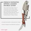 Prestige Waiters Corkscrew By Coutale Sommelier - Rosewood - Handmade and Sustainable Pinewood Crate - French Patented Spring-Loaded Double Lever Wine Bottle Opener for Bartenders and Gifts view 2