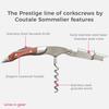 Prestige Waiters Corkscrew By Coutale Sommelier - Rosewood - Handmade and Sustainable Pinewood Crate - French Patented Spring-Loaded Double Lever Wine Bottle Opener for Bartenders and Gifts view 3