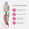 Prestige Waiters Corkscrew By Coutale Sommelier - Rosewood - Handmade and Sustainable Pinewood Crate - French Patented Spring-Loaded Double Lever Wine Bottle Opener for Bartenders and Gifts view 4