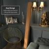 Red Lantern 6 ft. Tall Bamboo Wave Screen - Natural view 3
