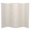 6 ft. Tall Bamboo Wave Screen - Rustic White view 1