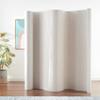 6 ft. Tall Bamboo Wave Screen - Rustic White view 2