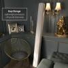 6 ft. Tall Bamboo Wave Screen - Rustic White view 4