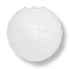 PaperLanternStore.com 20 Inch White Round Paper Lantern, Crisscross Ribbing, Hanging Decoration view 1