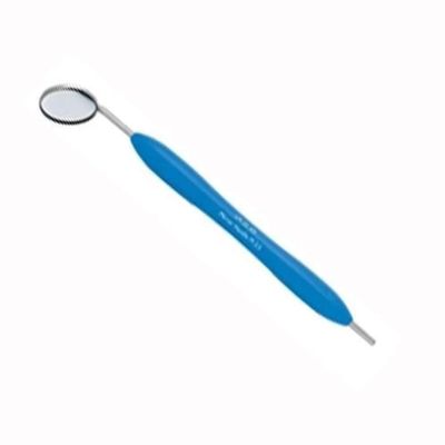 Simple Stem Plain Mouth Mirror #5 with Soft Grip Silicone Handle
