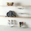 Home Basics 3-Tier Steel Spice Organizer (White) Spice Rack Countertop Organizer | Space-Saving Rack For Spices | Open Design, Vinyl Coated view 2