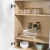 Home Basics 3-Tier Steel Spice Organizer (White) Spice Rack Countertop Organizer | Space-Saving Rack For Spices | Open Design, Vinyl Coated view 4