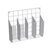 Home Basics Organizer Rust Resistant, Perfect for Food Storage, Silver Foil, Wax Paper, Sandwich Bags, Plastic Wrap-Mounts,White view 1