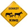 Donkey Xing Metal Sign view 1