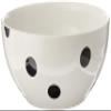 Kate Spade New York Deco Dot Medium Serving Bowl, 2.78 LB, White view 1