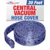 30ft Padded Central Vacuum Hose Cover with Zipper, Hose Sleeve for Dust Collection, Compatible with 360 Vision Models by LifeSupplyUSA view 1