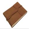 Rustic Genuine Leather Photo Album with Gift Box - Scrapbook Style Pages - Holds 60 4x6 or 5x7 Photos Brown view 1