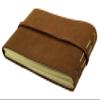 Rustic Genuine Leather Photo Album with Gift Box - Scrapbook Style Pages - Holds 60 4x6 or 5x7 Photos Brown view 2