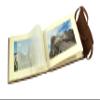 Rustic Genuine Leather Photo Album with Gift Box - Scrapbook Style Pages - Holds 60 4x6 or 5x7 Photos Brown view 3