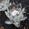 Amlong Crystal Clear Crystal Lotus Tealight Candle Holder 4.5 inch in Gift Box view 2