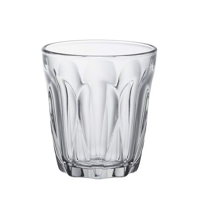 Duralex Made in France Provence Glass Tumbler Drinking Glasses, 3.13 ounce - Set of 6, Clear