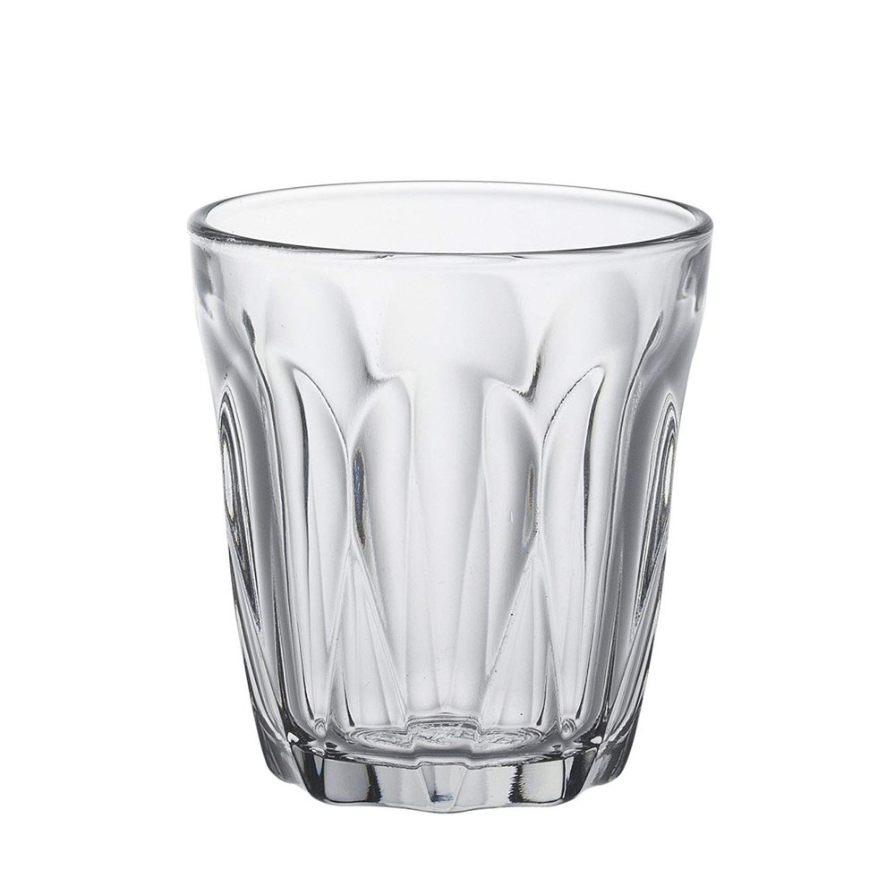 Duralex Made in France Provence Glass Tumbler Drinking Glasses, 3.13 ounce - Set of 6, Clear