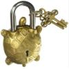 Antique Reproduction Brass Turtle Garden Padlock Tibet Lock view 1