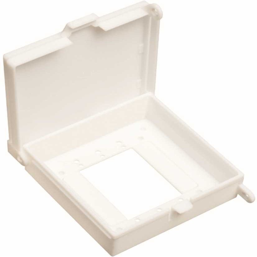 Arlington DBK55C-1 Weatherproof, Non-Metallic Keypad and Thermostat Cover, 5" x 5", Clear, 1-Pack