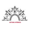 Marie-Antoinette Ceiling Medallion Stencils - Decorative Wall and Ceiling Design - DIY French Classic Home Dcor - Cutting Edge Stencils view 4
