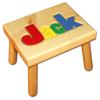 Damhorst Toys Personalized Wooden Child's Name Puzzle Stool Primary Colors view 3