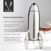 Viski Rocket Cocktail Shaker with Strainer Bar Set for Cold Brew Cocktails, Margarita, Espresso Martini, Stainless Steel Martini Shaker, Home Bar Accessories, Bartending Tools, Bartender Gifts, 24oz view 2