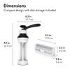 OXO Good Grips 14-Piece Cookie Press Set, Cookie Press with 12 Stainless Steel Disks and Storage Case, Holiday Baking and Everyday Treats, Essential Baking Supplies view 3