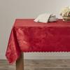Violet Linen European Rose Design Tablecloth Burgundy 60" by 102" Oblong/Rectangle view 2