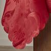 Violet Linen European Rose Design Tablecloth Burgundy 60" by 102" Oblong/Rectangle view 4