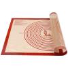 Non-slip Silicone Pastry Mat Extra Large with Measurements 28''By 20'' for Silicone Baking Mat, Counter, Dough Rolling, Oven Liner,Fondant/Pie Crust By Folksy Super Kitchen Red view 1