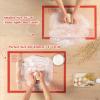 Non-slip Silicone Pastry Mat Extra Large with Measurements 28''By 20'' for Silicone Baking Mat, Counter, Dough Rolling, Oven Liner,Fondant/Pie Crust By Folksy Super Kitchen Red view 2