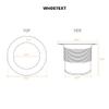 Cyclonehaus extended solid brass flange for deep fireclay sinks view 4
