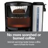 Hamilton Beach One Press Programmable Dispensing 12 Cup Coffee Maker with Internal Coffee Pot, Stays Warm and Fresh for Hours, 60 oz. Removable Reservoir, Black & Stainless Steel (47950) view 3