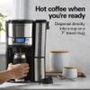 Hamilton Beach One Press Programmable Dispensing 12 Cup Coffee Maker with Internal Coffee Pot, Stays Warm and Fresh for Hours, 60 oz. Removable Reservoir, Black & Stainless Steel (47950) view 4