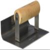 Kraft Tool CF157 1/2-Inch Radius Inside Curb and Sidewalk Tool with Wood Handle, 6 x 4-Inch view 1