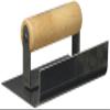 Kraft Tool CF157 1/2-Inch Radius Inside Curb and Sidewalk Tool with Wood Handle, 6 x 4-Inch view 2