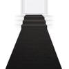 Beistle Black Novelty Carpet Runner  Thin Printed Polyester VIP Aisle Party Decoration with Double Stick Tape for Hollywood Awards Nights Red Carpet Theme Weddings Birthdays and Events 24" x 15' view 1