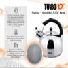 FreshAir Rapid Boil Stainless Steel 2.5 qt. Tea Kettle by Turbo Pot, Time-and-Energy Saving Cookware for Gas Stove view 2