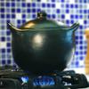Ancient Cookware, Rounded Chamba Clay Soup Pot, Small, 2.5 Quarts Black view 3