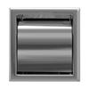 Renovators Supply Toilet Paper Holder - Wall Mount Toilet Paper Holder - Sanitary Paper Holder with Lid - Modern Bathroom Decor - Stainless Steel Recessed Tissue Holder - Silver, Pack of 1 view 3