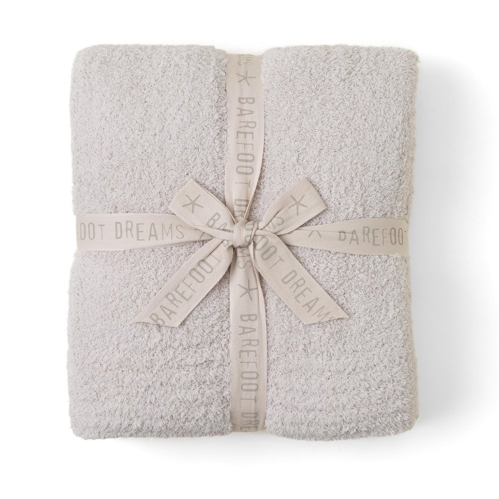 Barefoot Dreams CozyChic Throw, Stone, 54"x72"