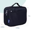 Wildkin Kids Insulated Lunch Box  Durable and Reusable for School & Travel - Rip-Stop Black view 3