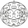 Safavieh Wall Art Collection Flourished Circle Candle Holder Wall Sconce view 1