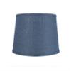 Urbanest French Drum Burlap Lampshade, 12-inch by 14-inch by 10-inch, Denim Blue view 1