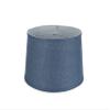 Urbanest French Drum Burlap Lampshade, 12-inch by 14-inch by 10-inch, Denim Blue view 2